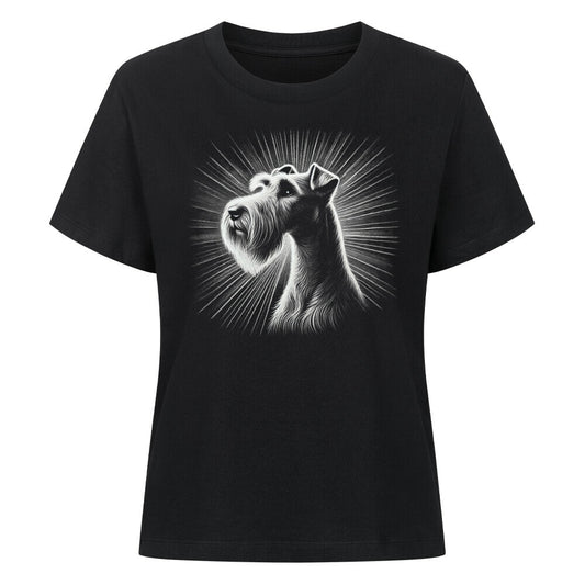 Premium Damen-Shirt "Irish Terrier - Shine" Schwarz – hunde-shirt.de
