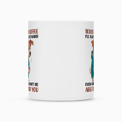 Tasse "Jack Russell - Touch my coffee..." – hunde-shirt.de