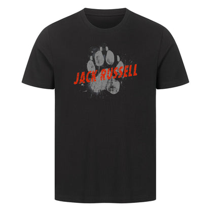 Premium T-Shirt "Jack Russell - PAW" Schwarz – hunde-shirt.de