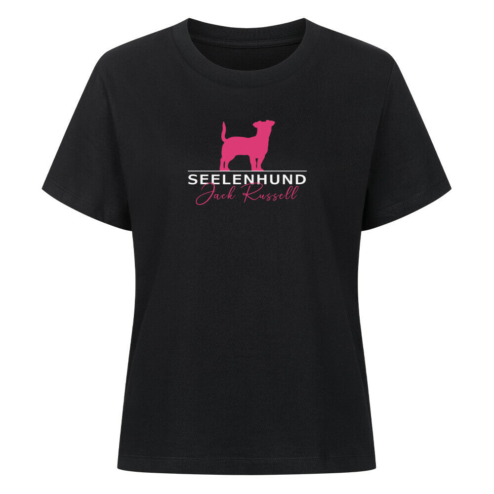 Premium Damen-Shirt "Jack Russell - Seelenhund" Schwarz – hunde-shirt.de