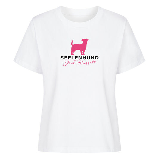 Premium Damen-Shirt "Jack Russell - Seelenhund" Weiß – hunde-shirt.de