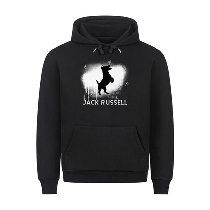 Premium Hoodie "Jack Russell - Brush" Schwarz – hunde-shirt.de