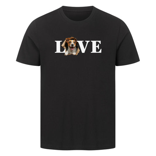 Premium T-Shirt "Jack Russell - LOVE" Schwarz – hunde-shirt.de