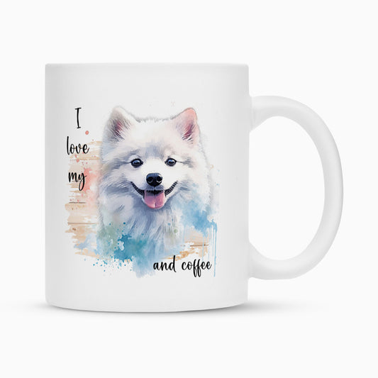 Tasse "Japan Spitz - I love my..." Weiß – hunde-shirt.de