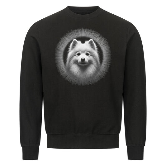 Premium Sweatshirt "Japan Spitz - Shine" Schwarz – hunde-shirt.de