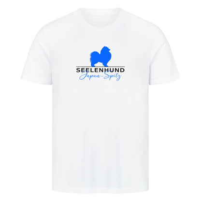 Premium T-Shirt "Japan Spitz - Seelenhund" Weiß – hunde-shirt.de