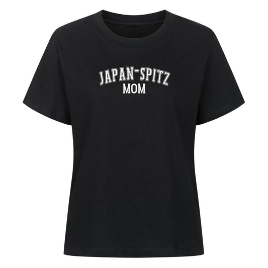 Premium Damen-Shirt "Japan Spitz - MOM" Schwarz – hunde-shirt.de