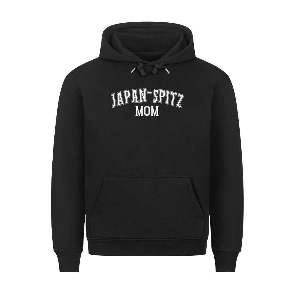 Premium Hoodie "Japan Spitz - MOM" Schwarz – hunde-shirt.de