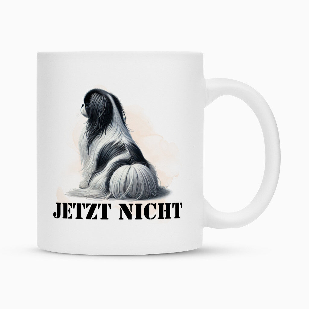 Tasse "Japan Chin - JETZT NICHT" Weiß – hunde-shirt.de