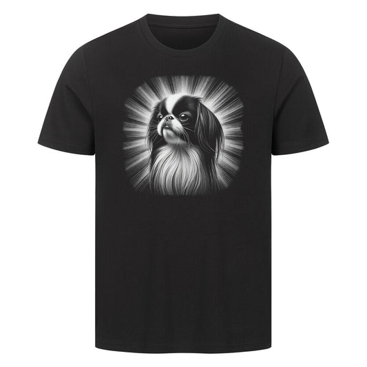 Premium T-Shirt "Japan Chin - Shine" Schwarz – hunde-shirt.de