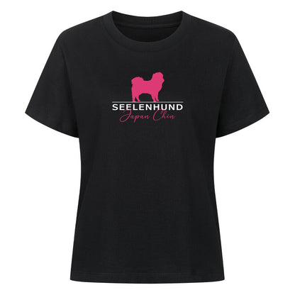 Premium Damen-Shirt "Japan Chin - Seelenhund" Schwarz – hunde-shirt.de