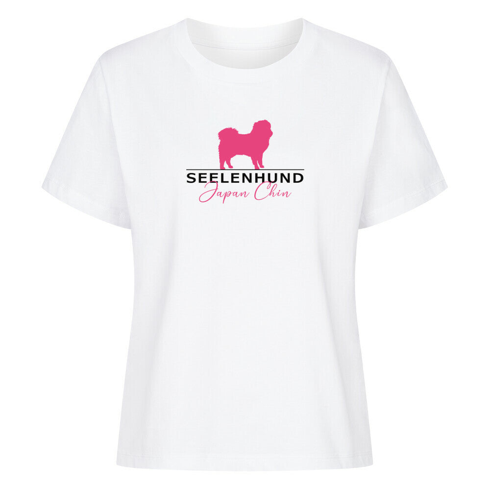 Premium Damen-Shirt "Japan Chin - Seelenhund" Weiß – hunde-shirt.de