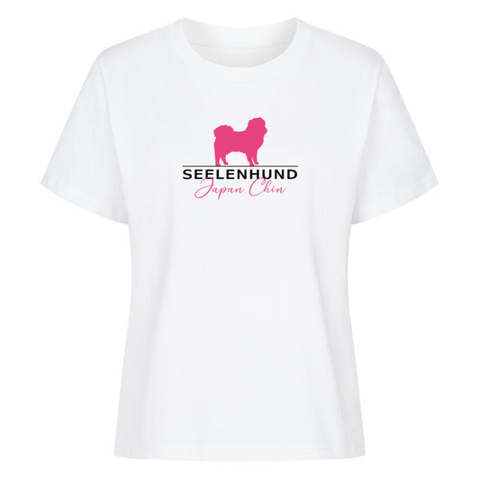 Premium Damen-Shirt "Japan Chin - Seelenhund" Weiß – hunde-shirt.de