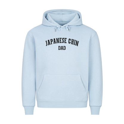 Premium Hoodie "Japan Chin - DAD" Babyblau – hunde-shirt.de