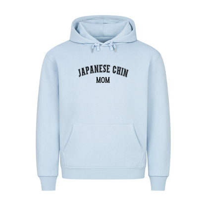 Premium Hoodie "Japan Chin - MOM" Babyblau – hunde-shirt.de