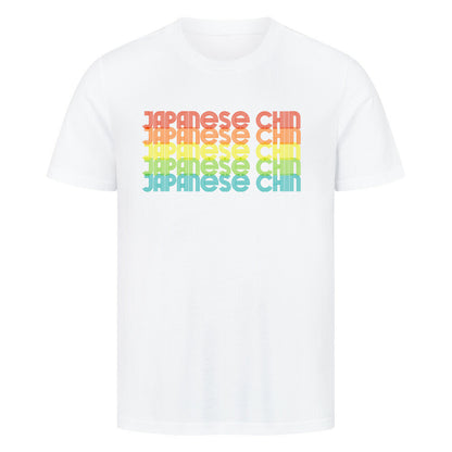 Premium T-Shirt "Japanese Chin - RETRO" Weiß – hunde-shirt.de