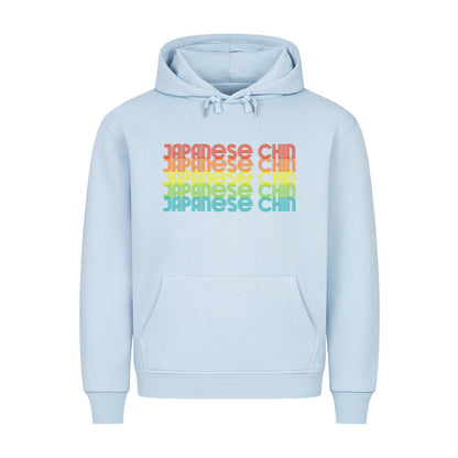 Premium Hoodie "Japanese Chin - RETRO" Babyblau – hunde-shirt.de