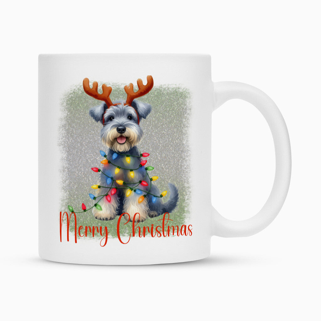 Tasse "Kerry Blue - Merry Christmas" Weiß – hunde-shirt.de