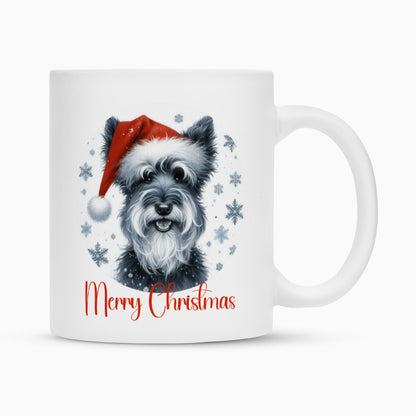 Tasse "Kerry Blue - Merry Christmas II" Weiß – hunde-shirt.de