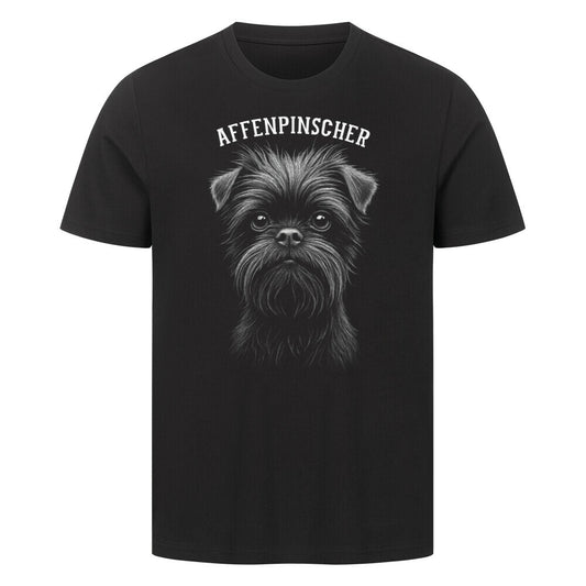 Premium T-Shirt "Affenpinscher - Pure" Schwarz – hunde-shirt.de