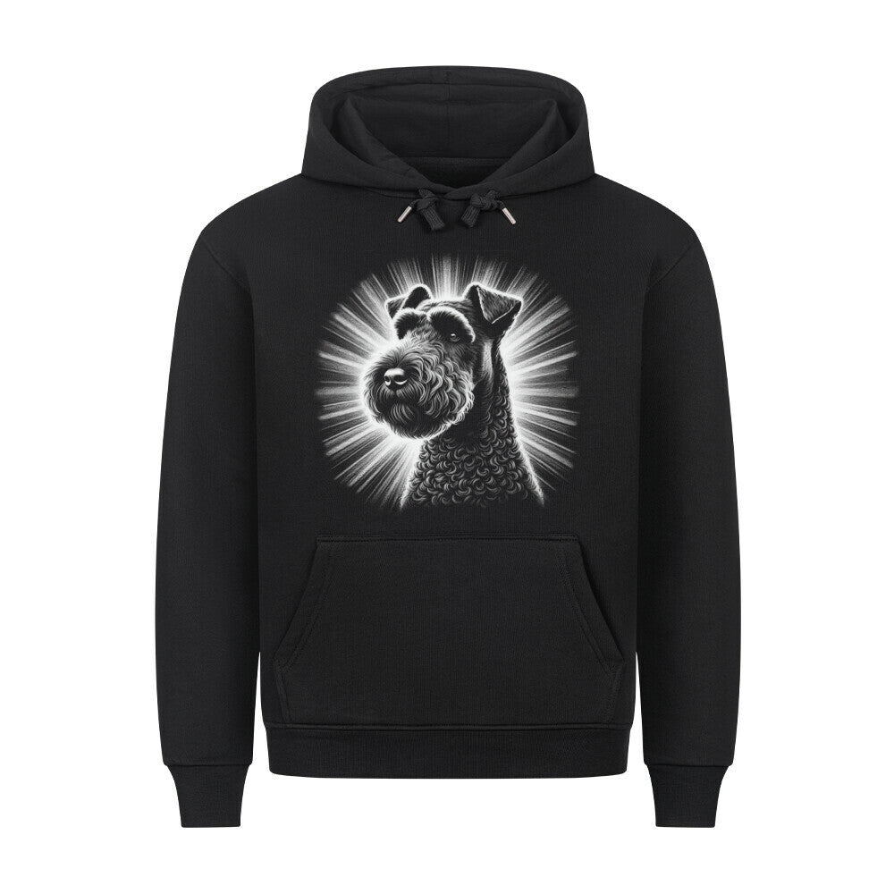Premium Hoodie "Kerry Blue - Shine" Schwarz – hunde-shirt.de