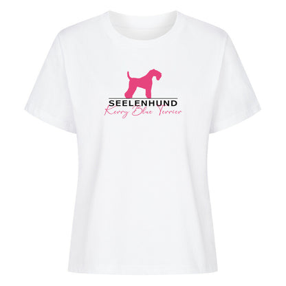 Premium Damen-Shirt "Kerry Blue - Seelenhund" Weiß – hunde-shirt.de