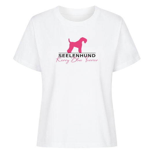 Premium Damen-Shirt "Kerry Blue - Seelenhund" Weiß – hunde-shirt.de