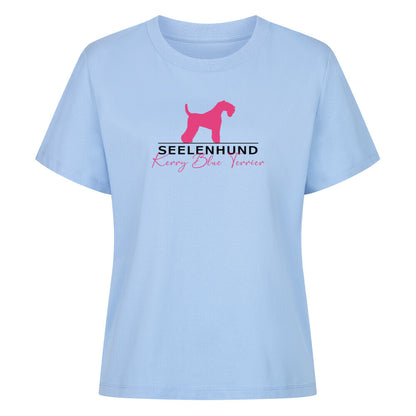 Premium Damen-Shirt "Kerry Blue - Seelenhund" Sky Blue – hunde-shirt.de