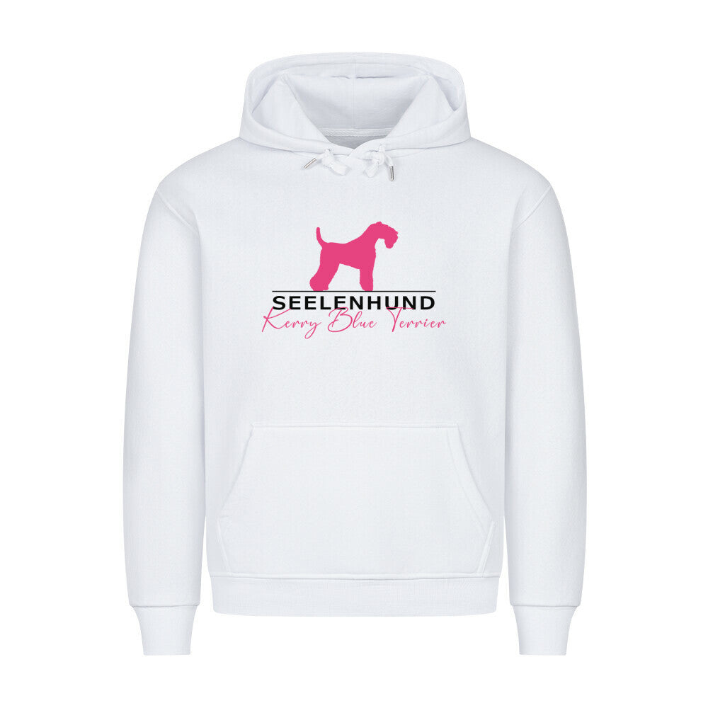 Premium Hoodie "Kerry Blue - Seelenhund" Weiß – hunde-shirt.de