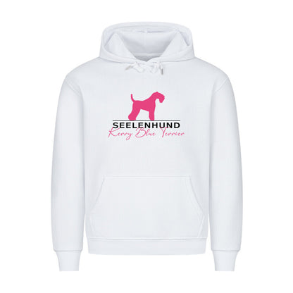 Premium Hoodie "Kerry Blue - Seelenhund" Weiß – hunde-shirt.de