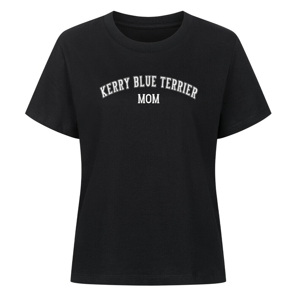 Premium Damen-Shirt "Kerry Blue - MOM" Schwarz – hunde-shirt.de