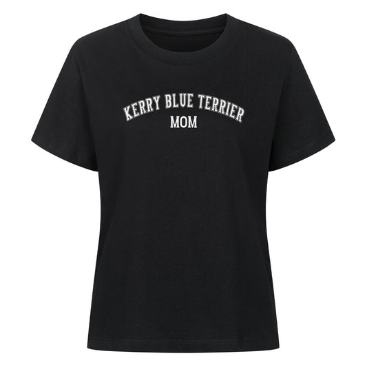 Premium Damen-Shirt "Kerry Blue - MOM" Schwarz – hunde-shirt.de