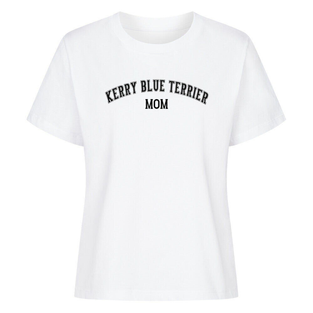 Premium Damen-Shirt "Kerry Blue - MOM" Weiß – hunde-shirt.de