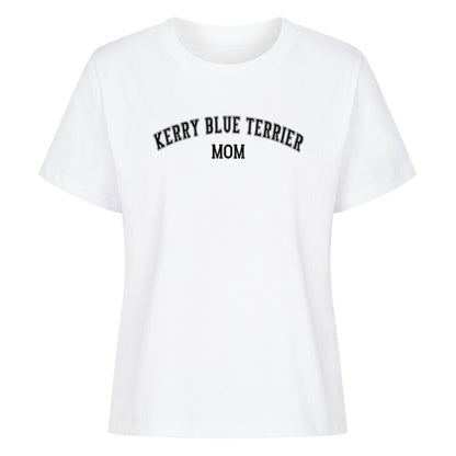 Premium Damen-Shirt "Kerry Blue - MOM" Weiß – hunde-shirt.de