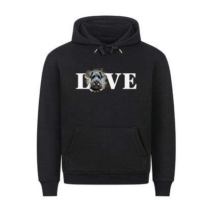 Premium Hoodie "Kerry Blue - LOVE" Schwarz – hunde-shirt.de