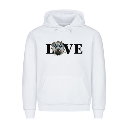 Premium Hoodie "Kerry Blue - LOVE" Weiß – hunde-shirt.de