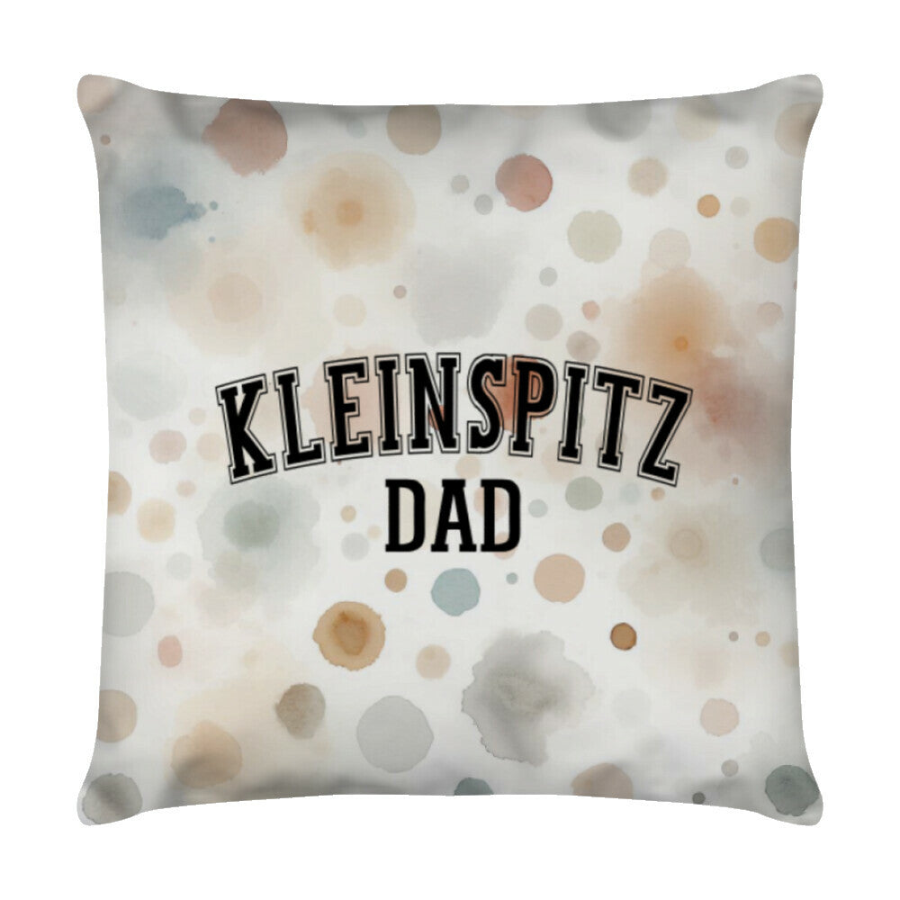 Kissen "Kleinspitz - DAD" Weiß – hunde-shirt.de