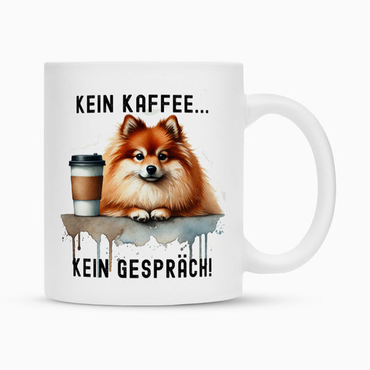 Tasse "Kleinspitz - Kein Kaffee..." Weiß – hunde-shirt.de