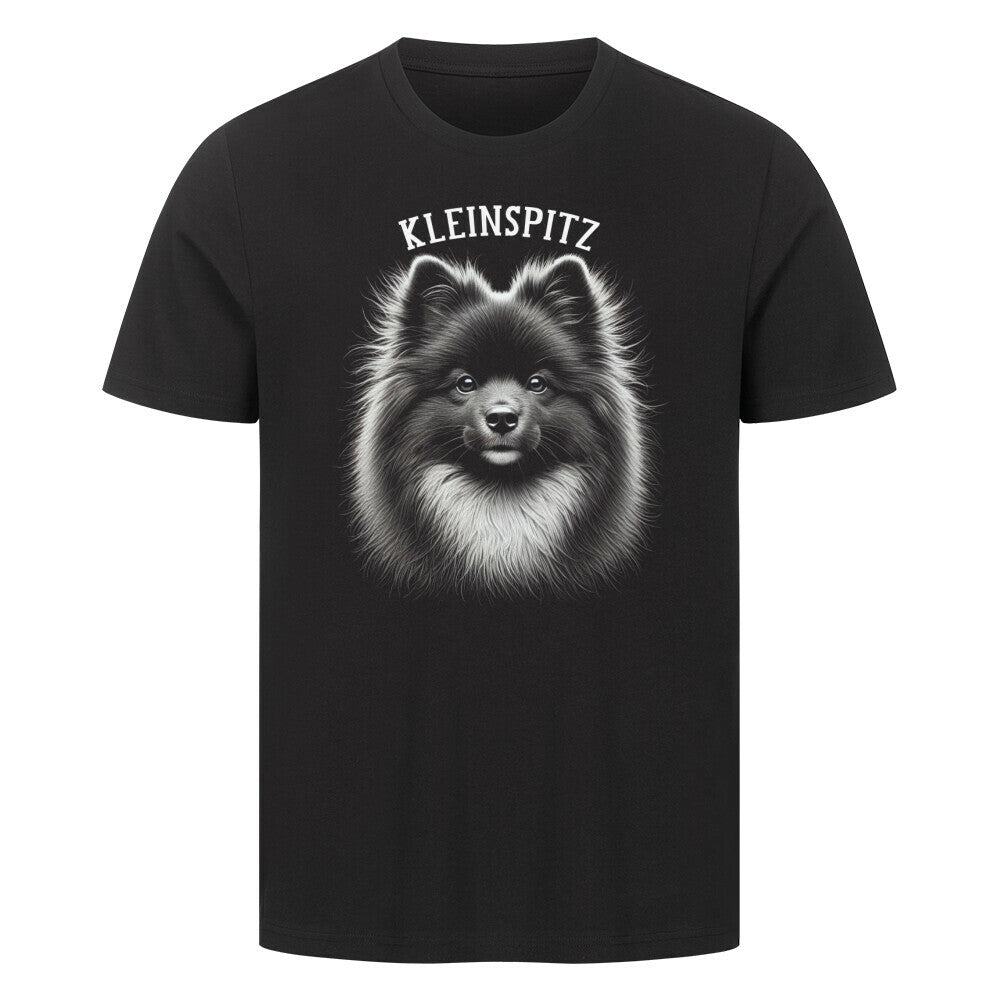 Premium T-Shirt "Kleinspitz - Pure" Schwarz – hunde-shirt.de