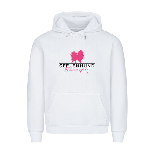 Premium Hoodie "Kleinspitz - Seelenhund" Weiß – hunde-shirt.de
