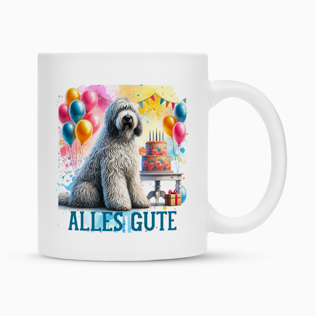 Tasse "Komondor - Alles Gute" Weiß – hunde-shirt.de