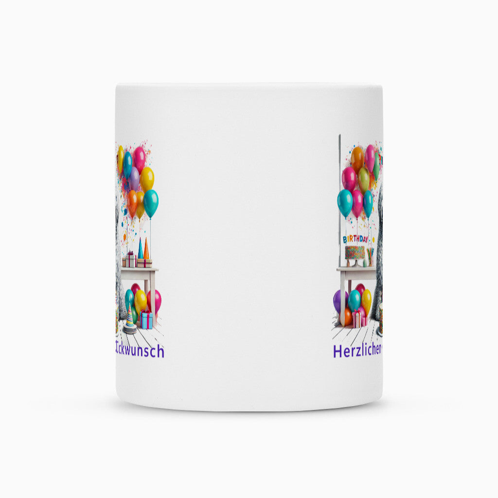 Tasse "Komondor - Herzlichen Glückwunsch II" – hunde-shirt.de