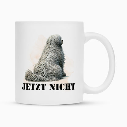 Tasse "Komondor - JETZT NICHT" Weiß – hunde-shirt.de
