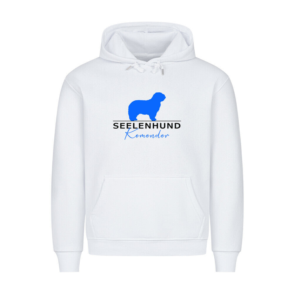 Premium Hoodie "Komondor - Seelenhund" Weiß – hunde-shirt.de