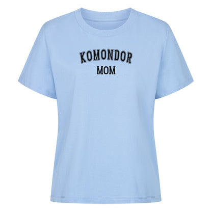 Premium Damen-Shirt "Komondor - MOM" Sky Blue – hunde-shirt.de