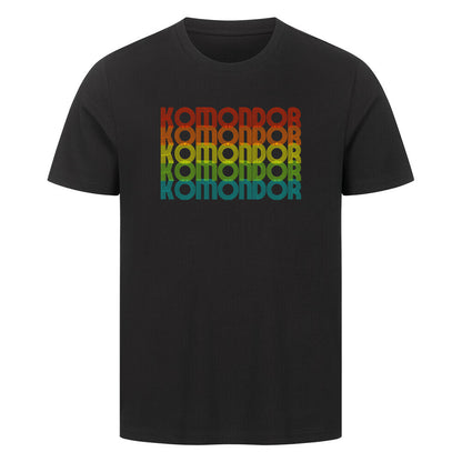Premium T-Shirt "Komondor - RETRO" Schwarz – hunde-shirt.de