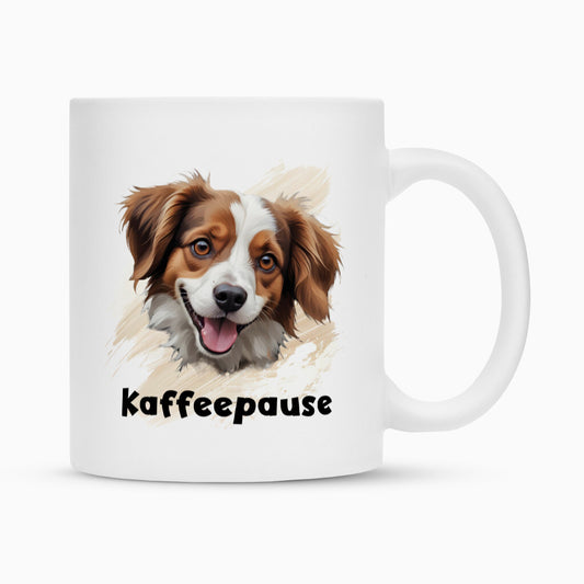 Tasse "Kooikerhondje - Kaffeepause" Weiß – hunde-shirt.de