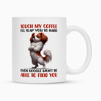 Tasse "Kooikerhondje - Touch my Coffee..." Weiß – hunde-shirt.de