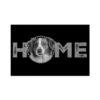 Fußmatte "Kooikerhondje - HOME-Edition" Weiß – hunde-shirt.de