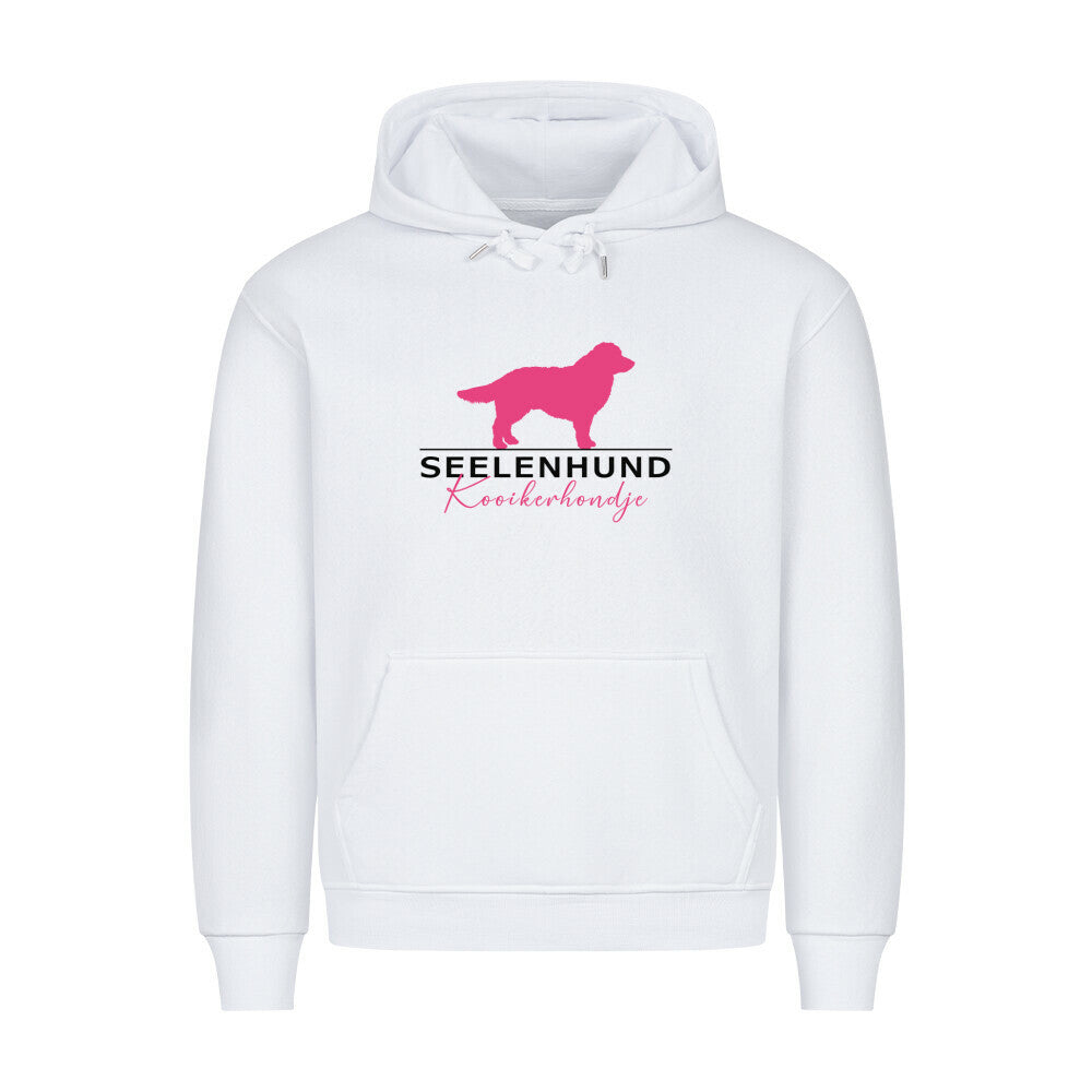 Premium Hoodie "Kooikerhondje - Seelenhund" Weiß – hunde-shirt.de